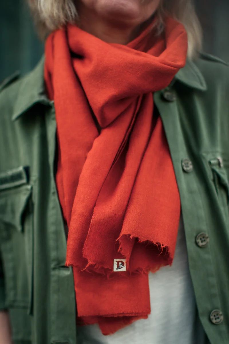 Damsons Amelia Scarf Vintage Red - Image 5