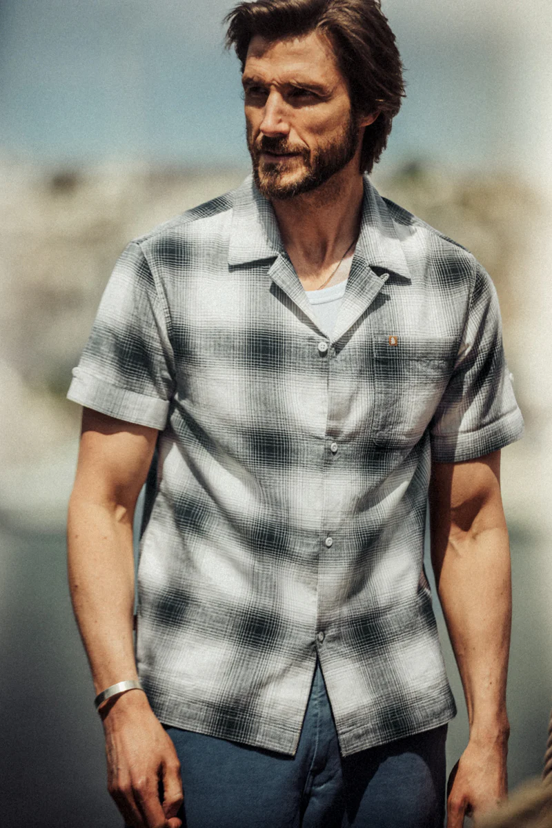 Ansel Check Shirt Monochrome - Image 6
