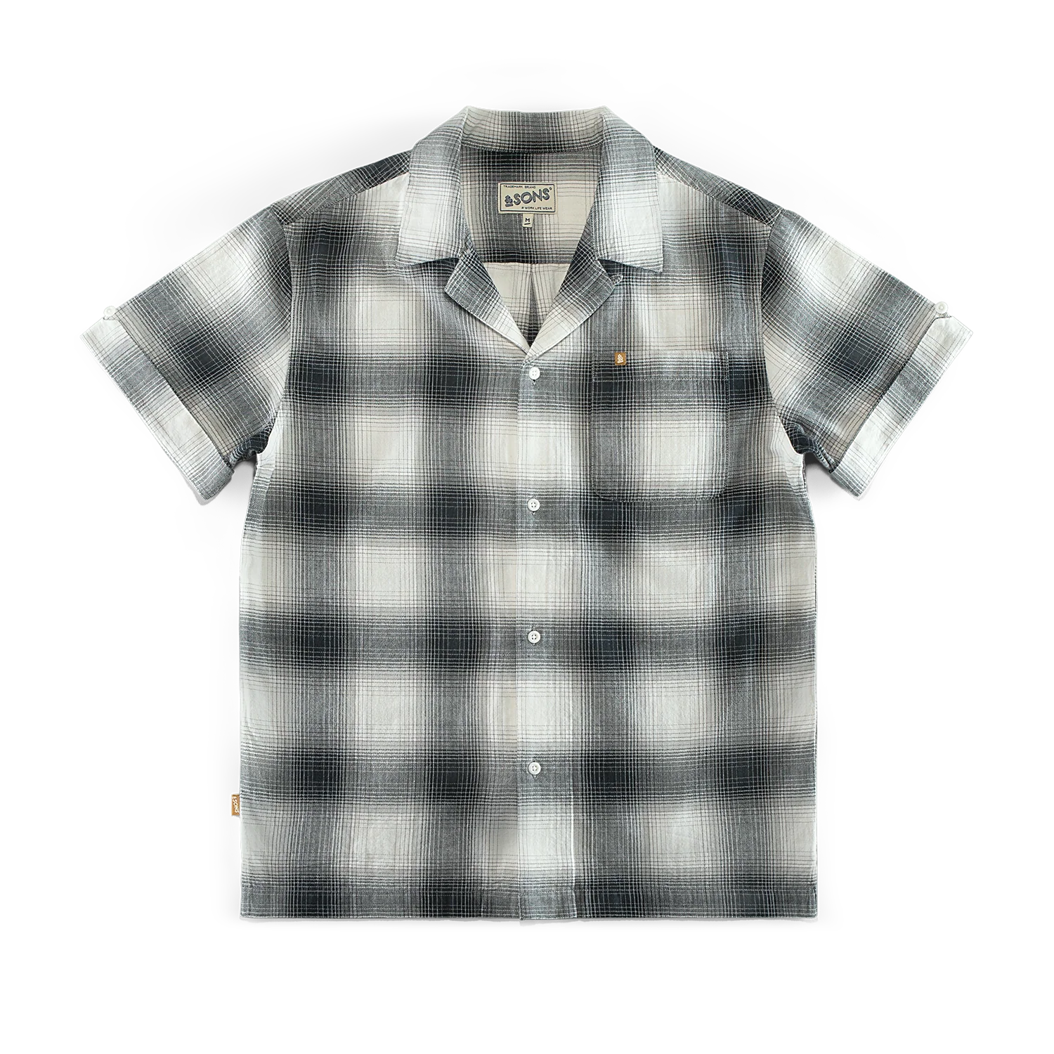 Ansel Check Shirt Monochrome - Image 8