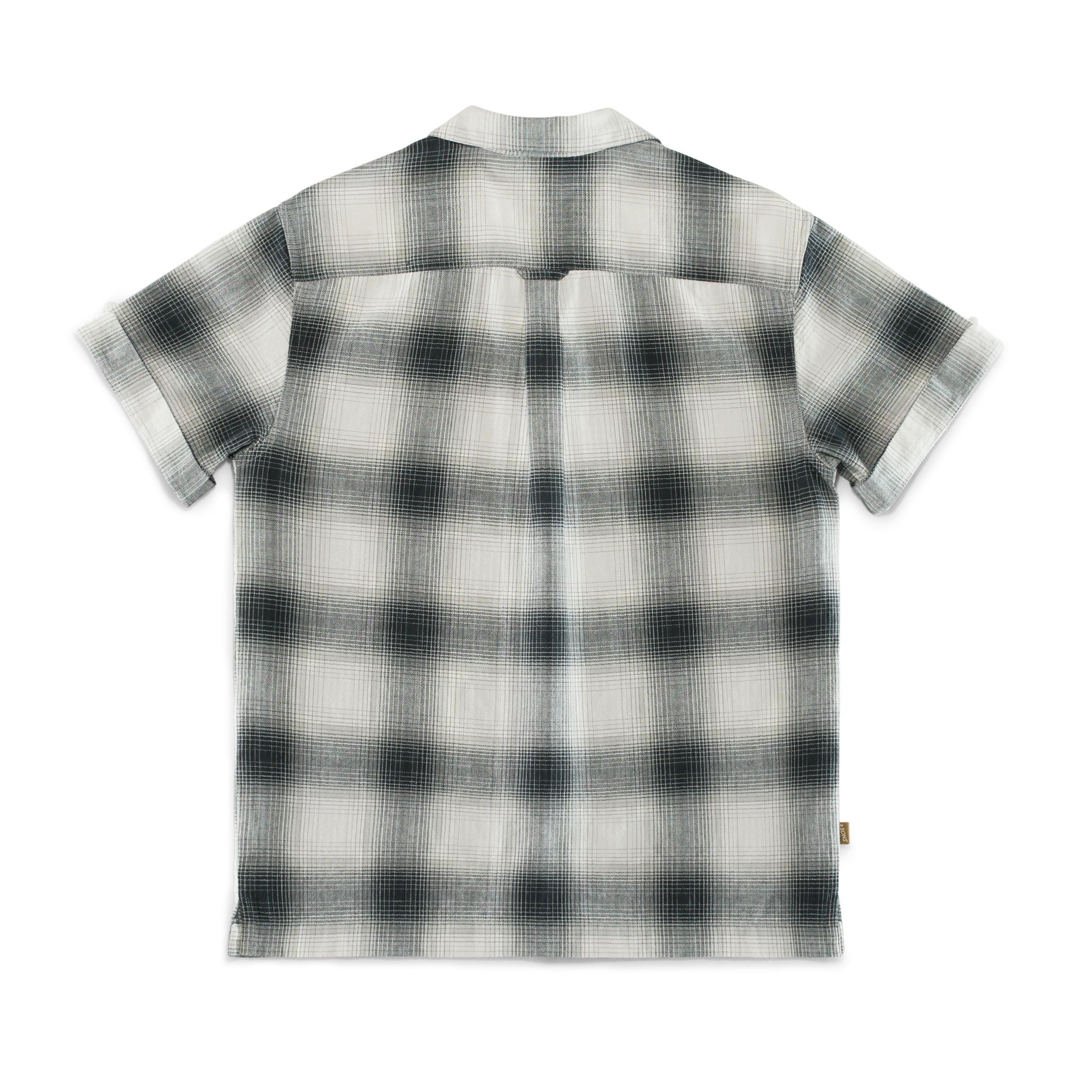 Ansel Check Shirt Monochrome - Image 9