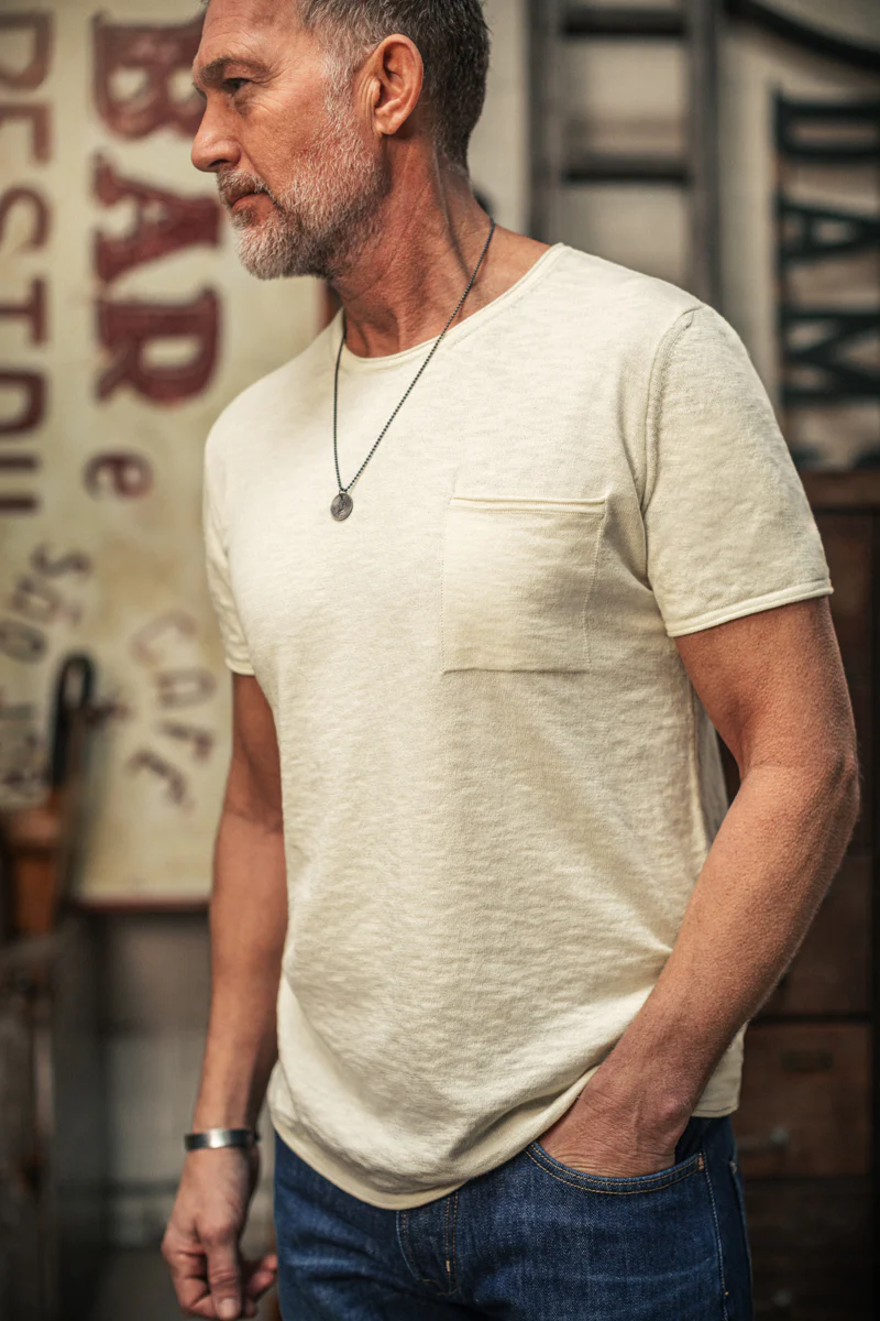 Bianco Knitted T-Shirt Raw - Image 4