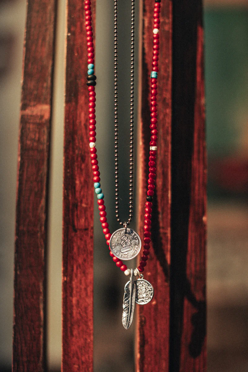 Big Sky Necklace Red/Silver - Image 4