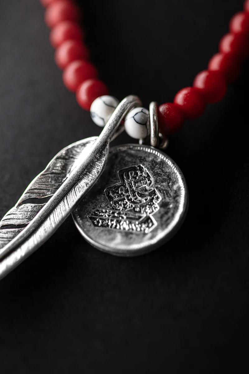 Big Sky Necklace Red/Silver - Image 7