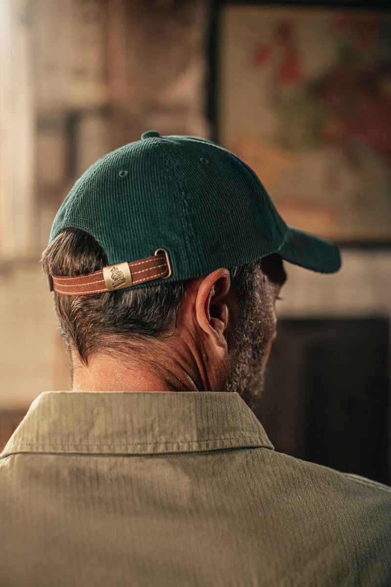 Bison Cord Cap Green - Image 5
