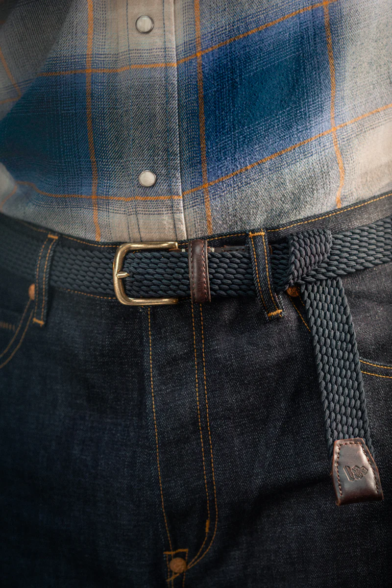 Bodega Braided Belt Navy - Image 2