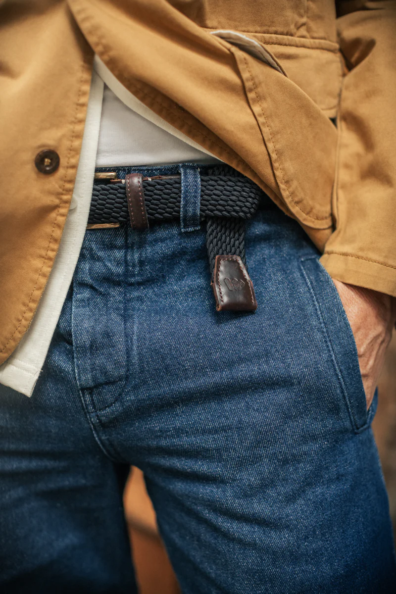 Bodega Braided Belt Navy - Image 3