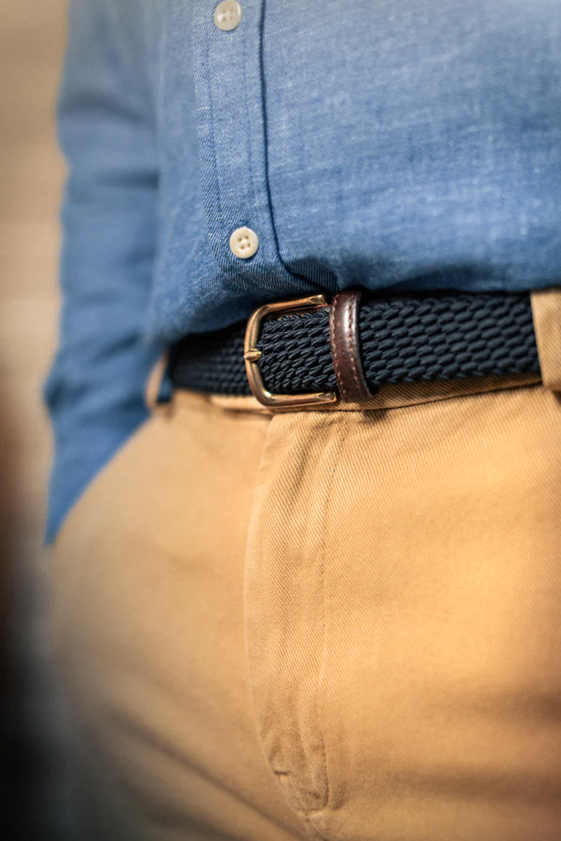 Bodega Braided Belt Navy - Image 7