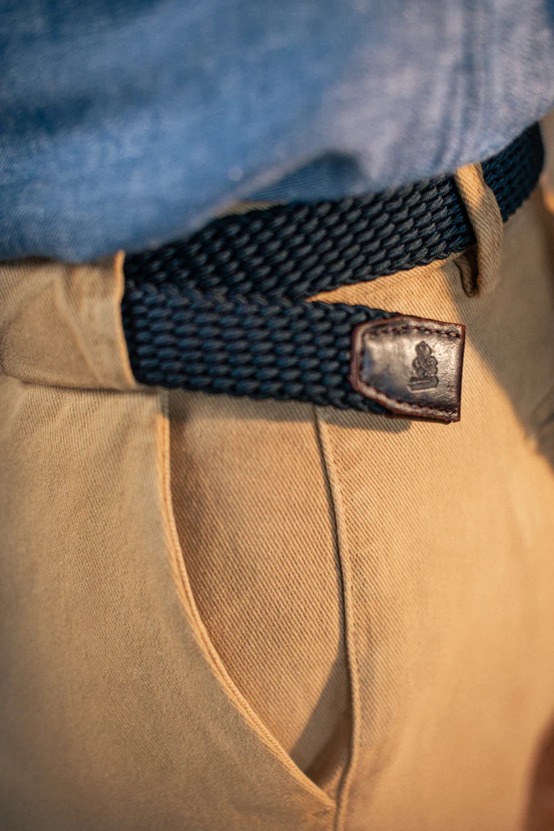 Bodega Braided Belt Navy - Image 8