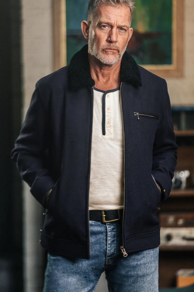 Boston Jacket Navy - Image 3