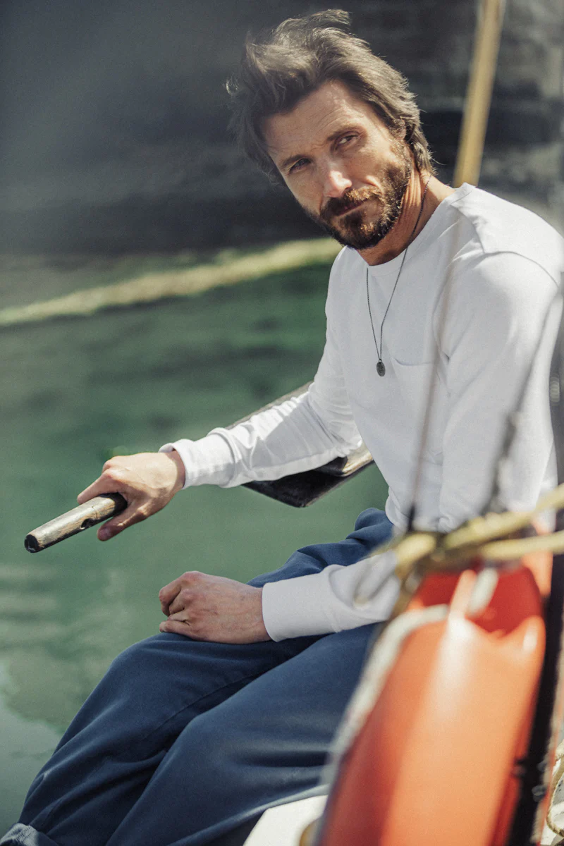 Boxer Pocket Long Sleeve T-Shirt White - Image 2