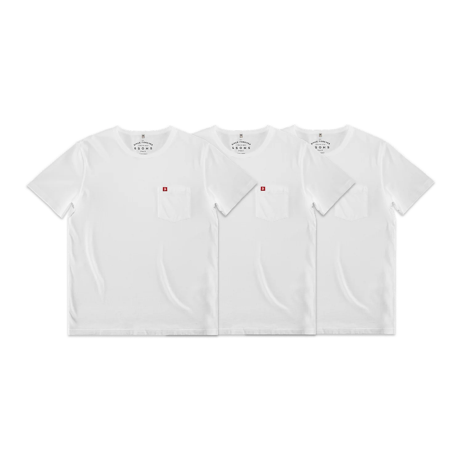 Boxer Pocket T-Shirt 3 Pack - x3 White - Image 6