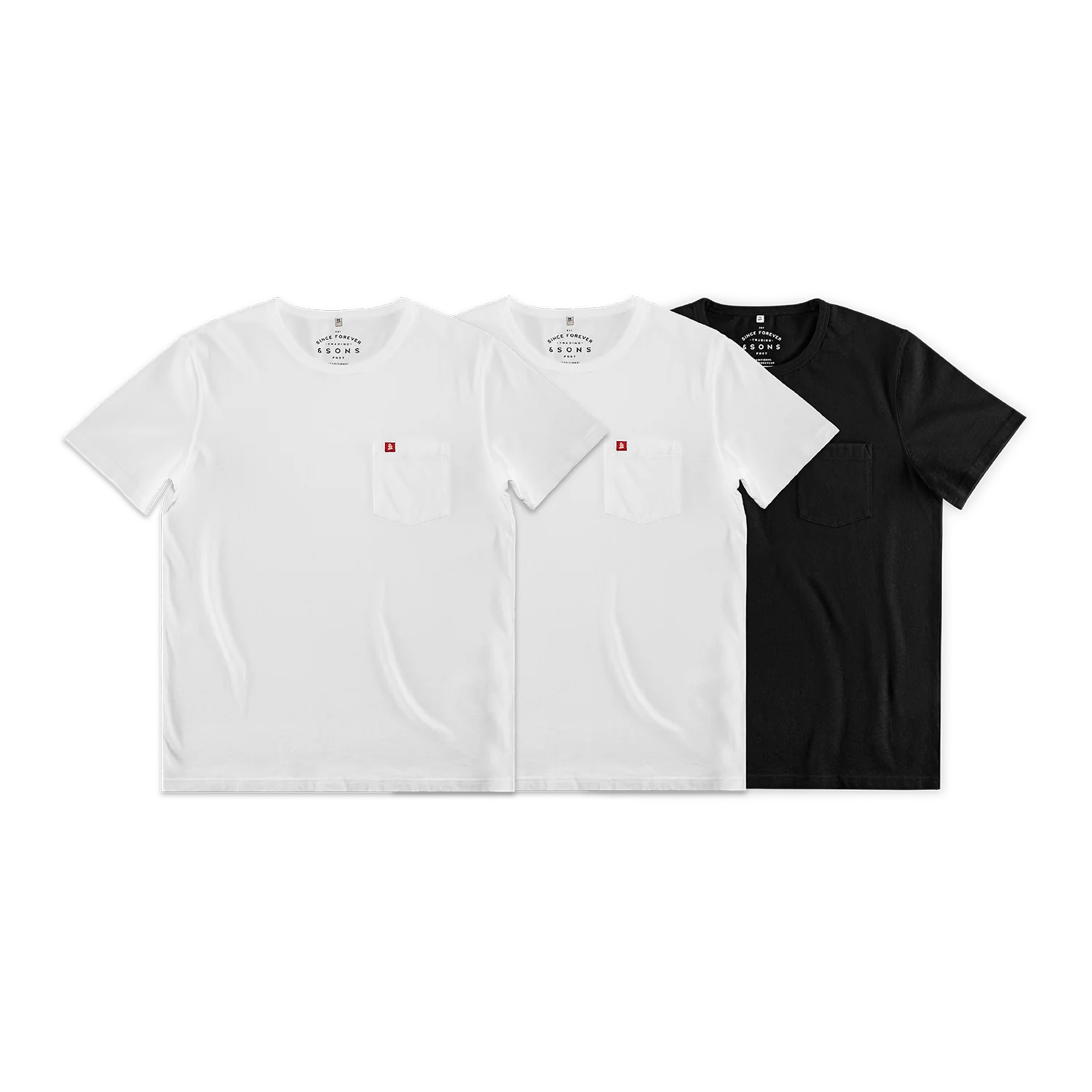 Boxer Pocket T-Shirt 3 Pack - x2 White / x1 Black - Image 9