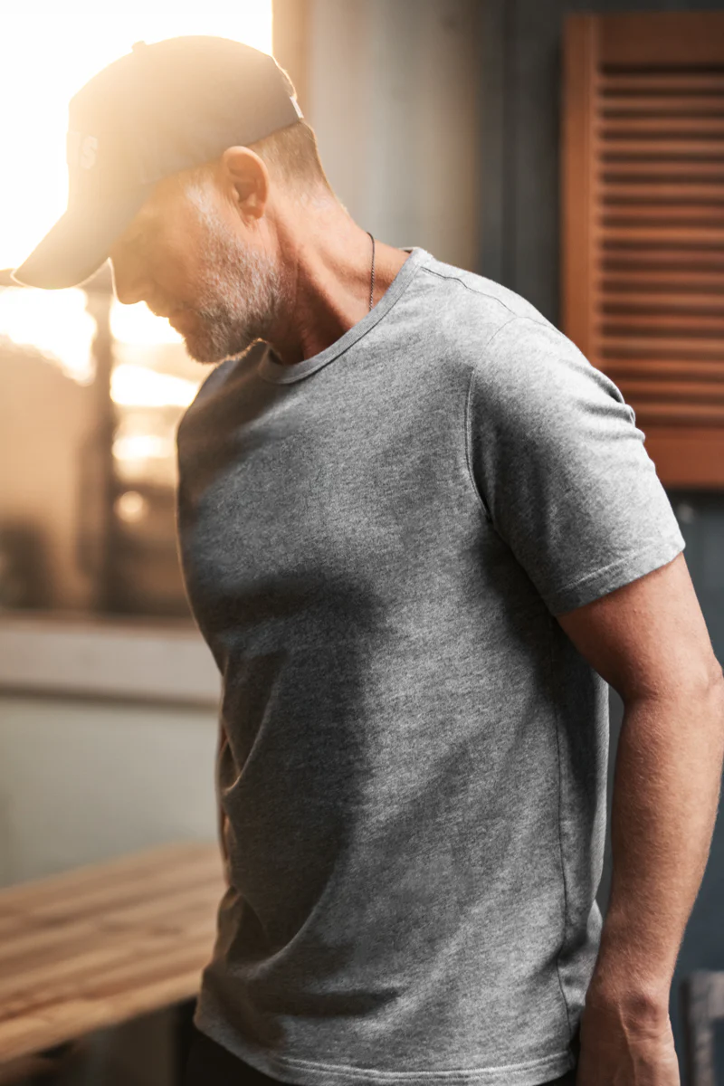 Boxer T-Shirt Grey Marl - Image 3