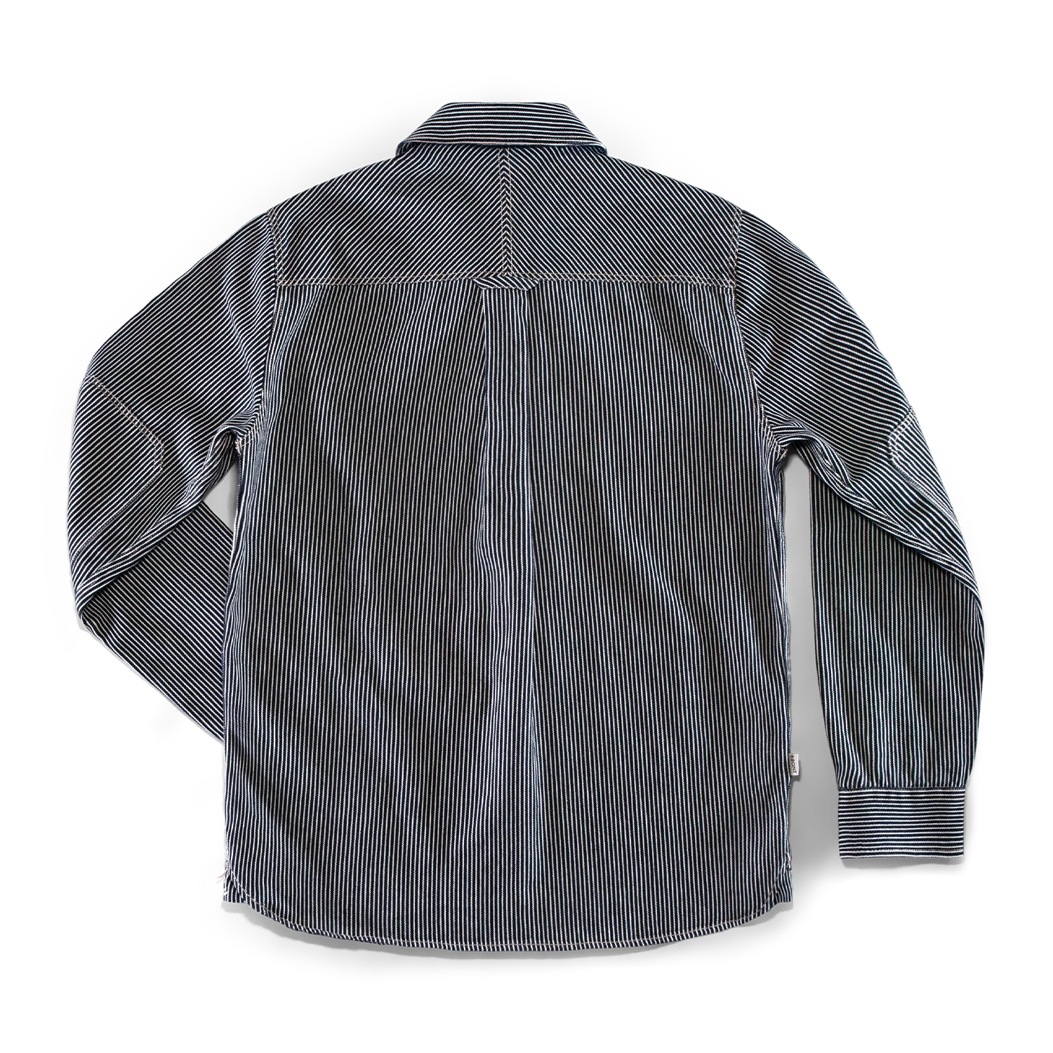 Brady Hickory Stripe Shirt Indigo - Image 9