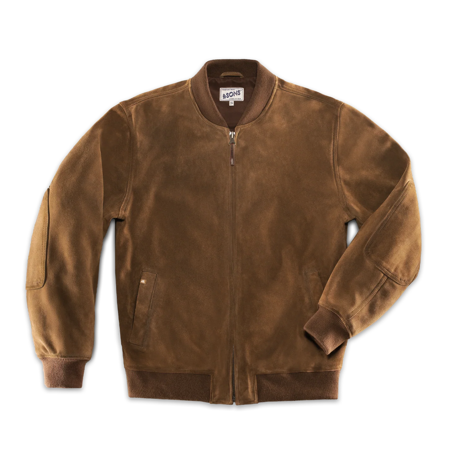Buck Ridge Suede Bomber Tan - Image 6