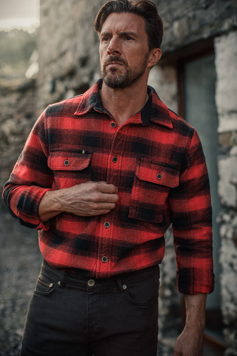 Carder Shirt Red/Black - Image 4