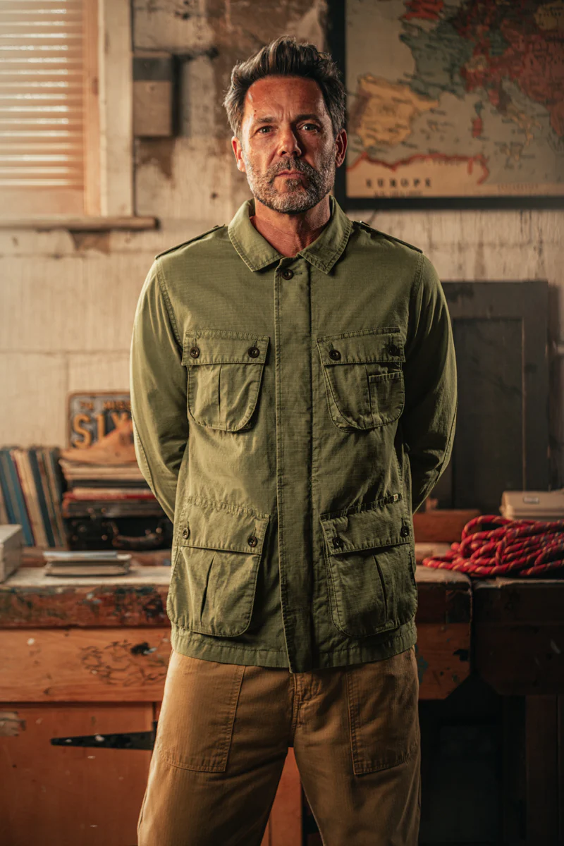 Carter Jungle Jacket Olive - Image 4