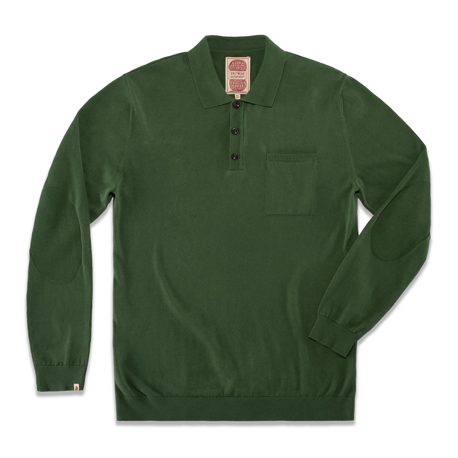 Cedar Knitted Polo Green - Image 7