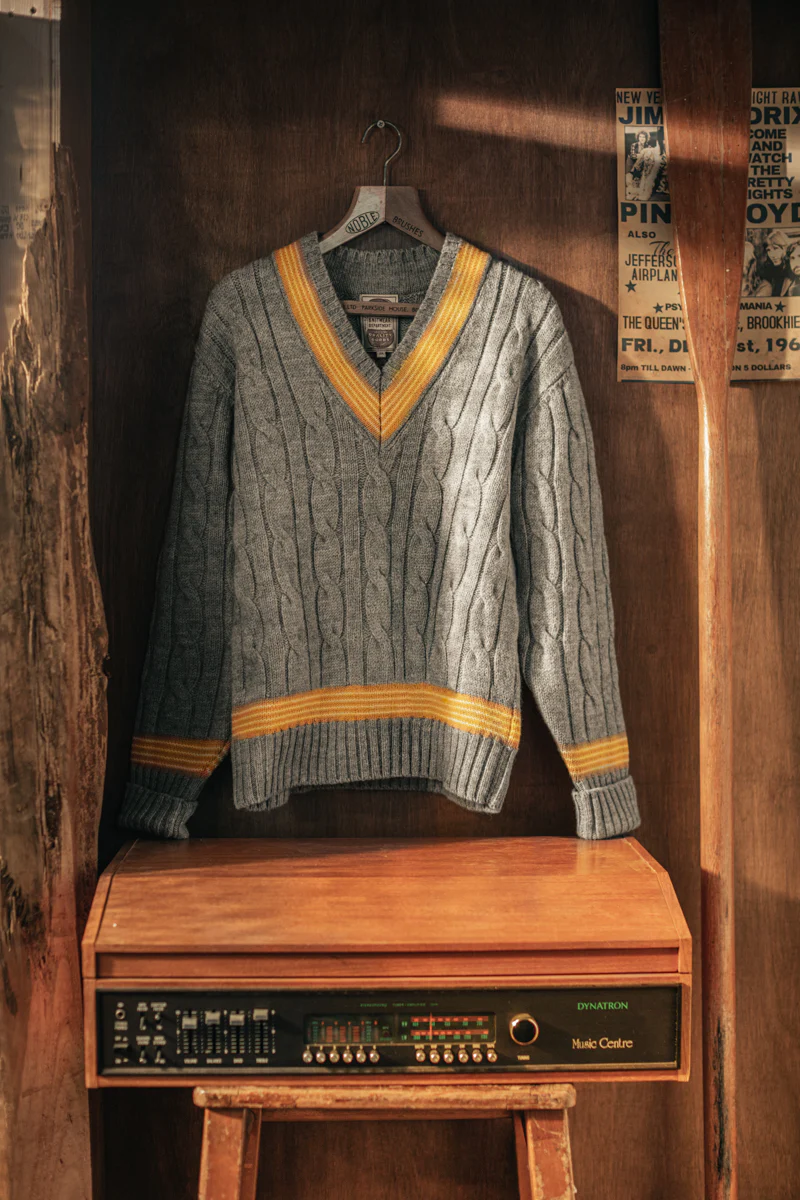 Century Cricket Jumper Grey Marl - Image 7