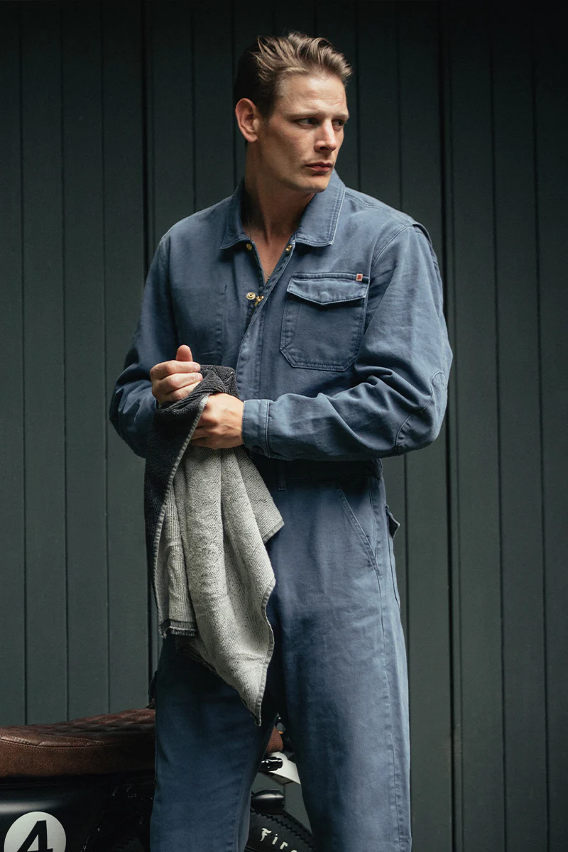 &SONS Churchill Coveralls Dark Denim - Image 3