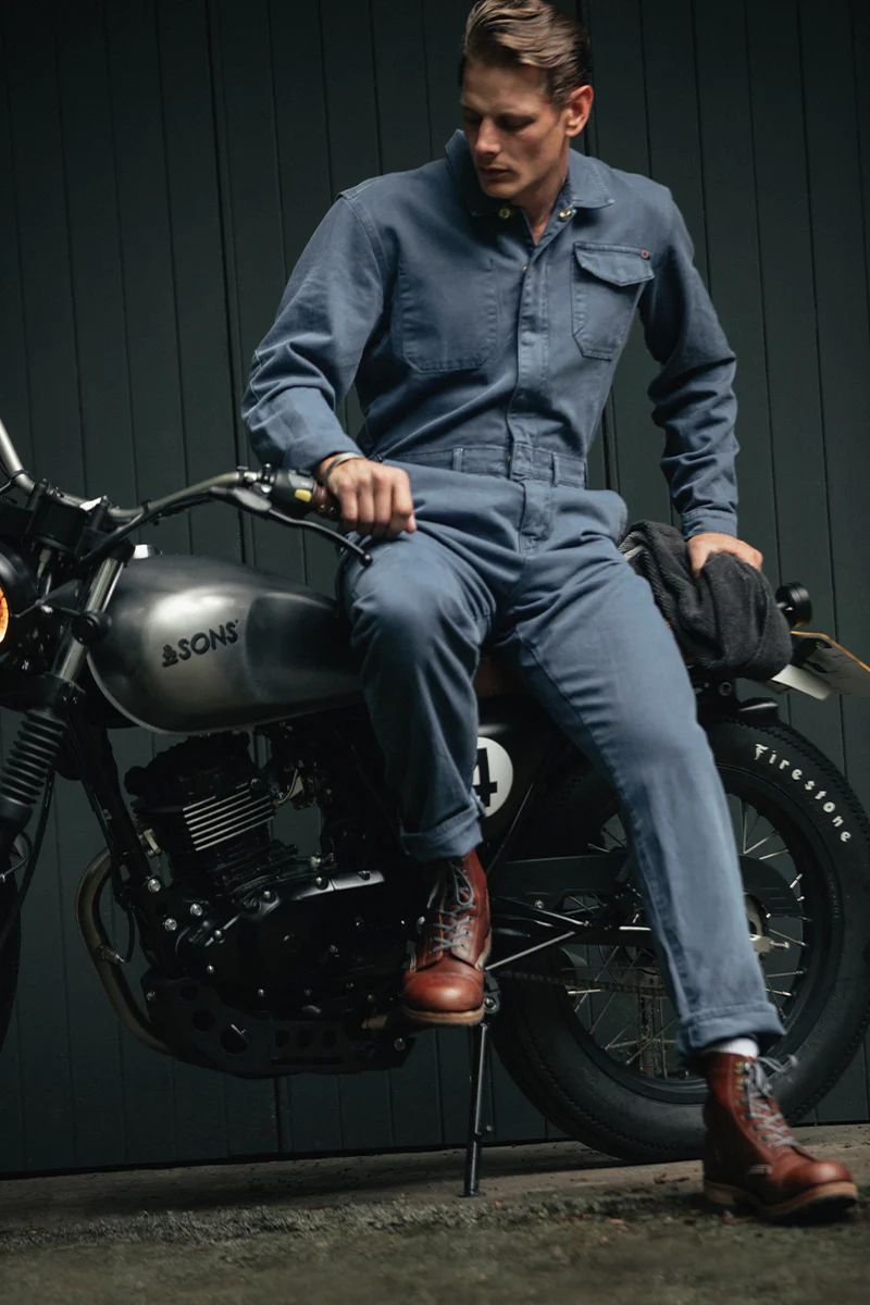 &SONS Churchill Coveralls Dark Denim - Image 5