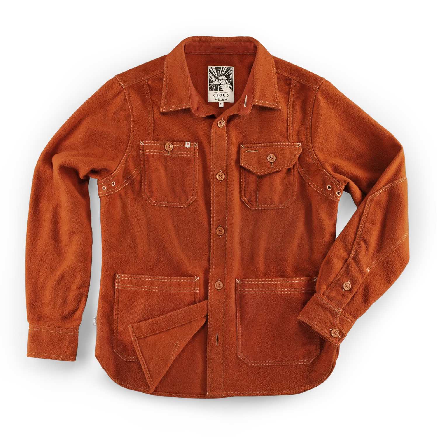 &SONS Cloud Shirt Rust - Image 7