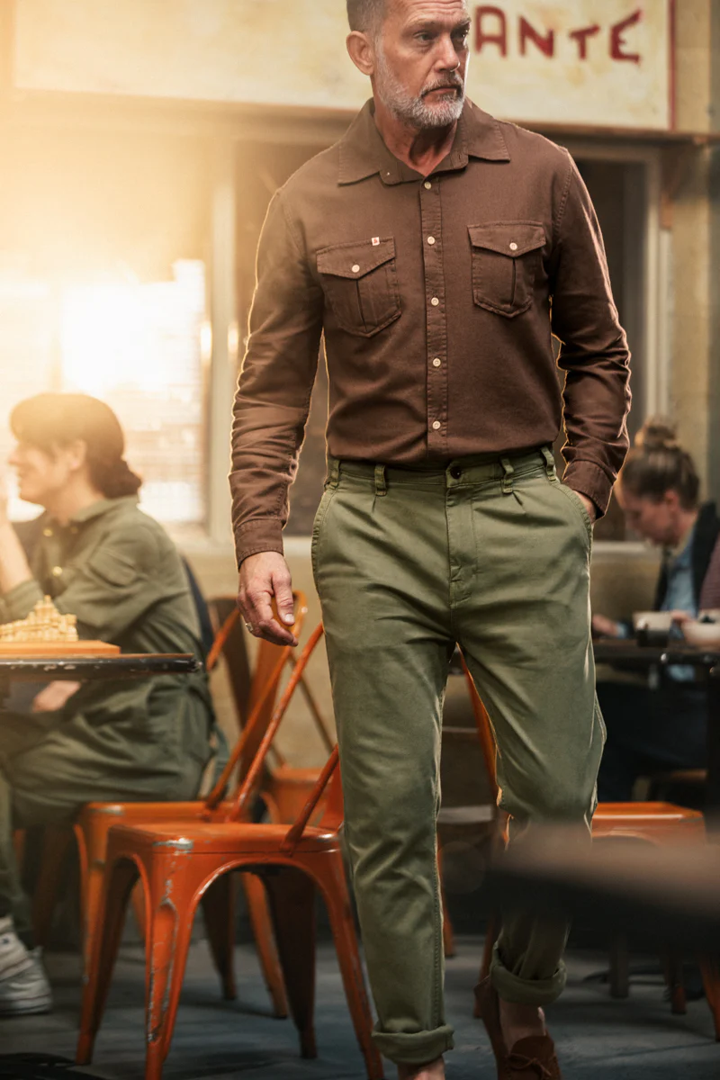 Coast Long Sleeve Shirt Brown - Image 10