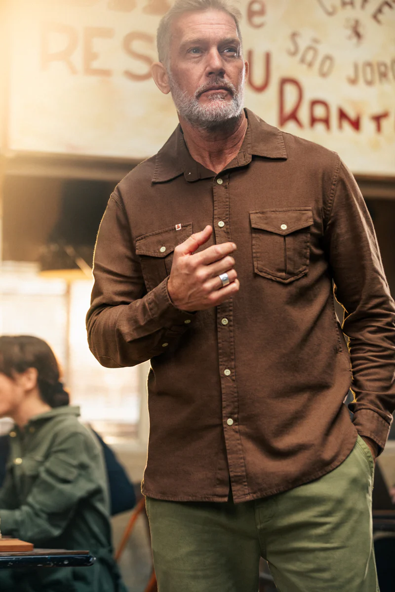 Coast Long Sleeve Shirt Brown - Image 3