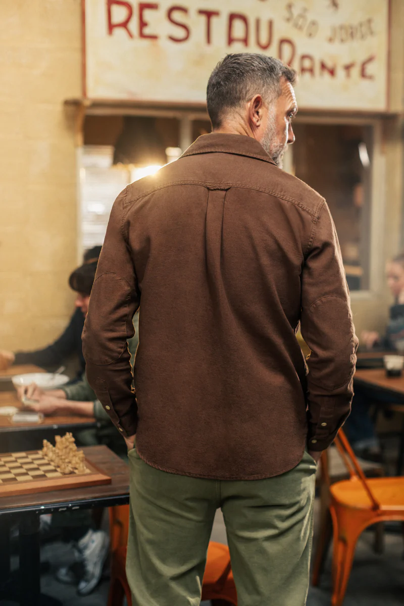 Coast Long Sleeve Shirt Brown - Image 4