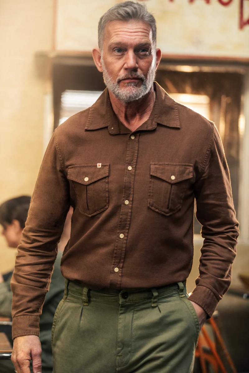 Coast Long Sleeve Shirt Brown - Image 9