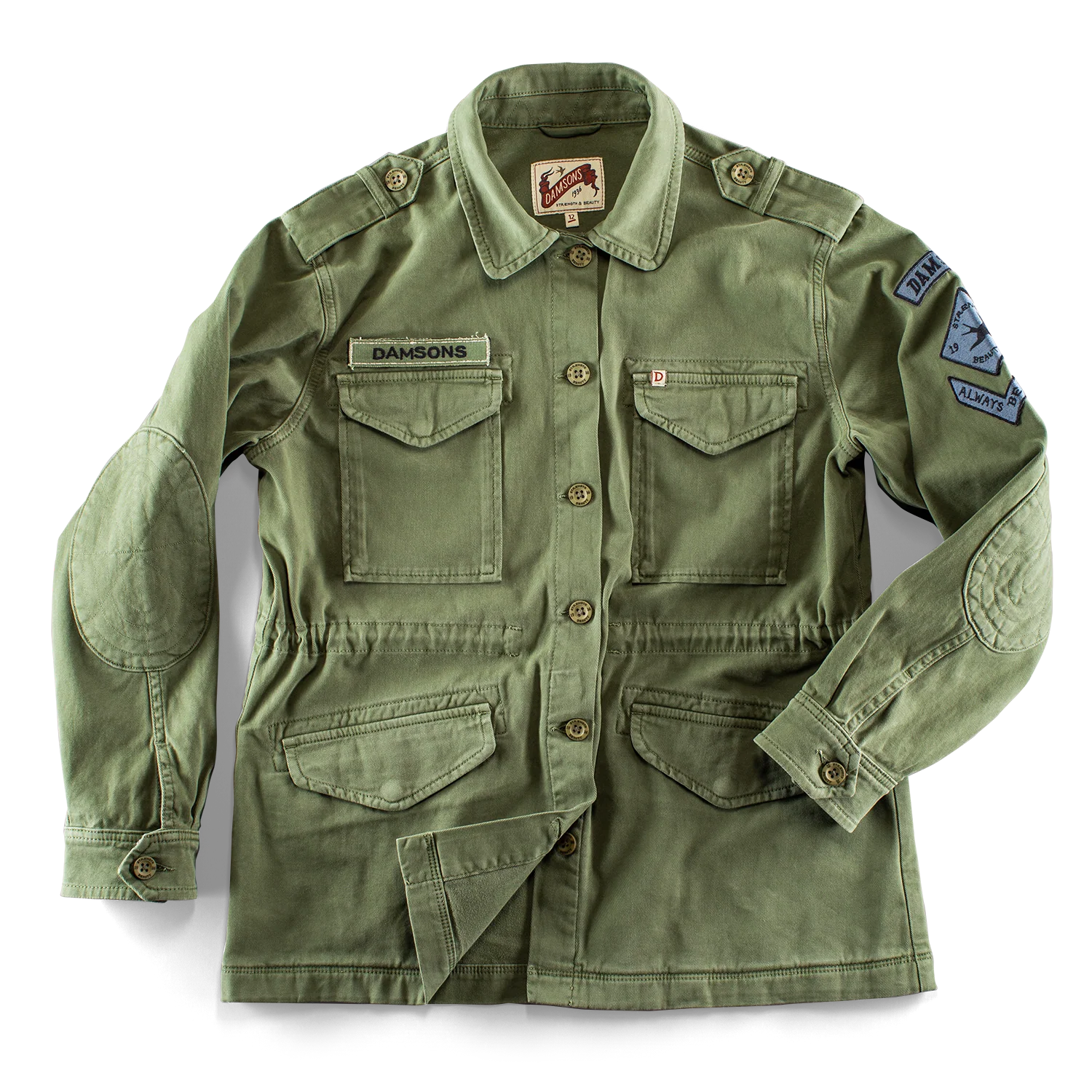 Damsons Combat Jacket Army Green - Image 7
