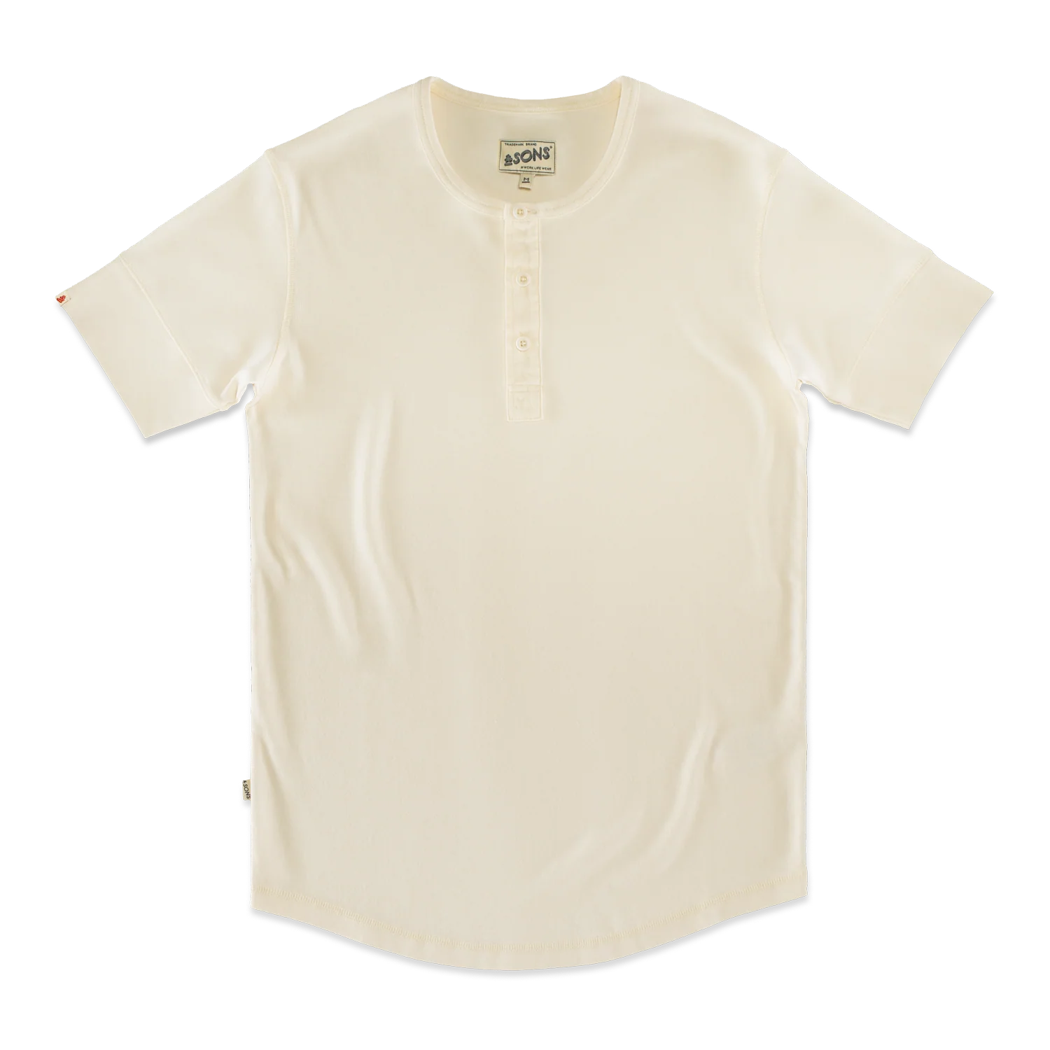 The New Elder Henley Short Sleeve Shirt Raw - Image 5