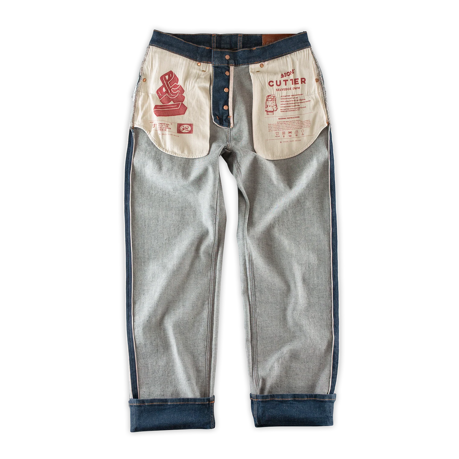 Cutter 13.5oz Indigo Selvedge Denim Jeans - Image 12