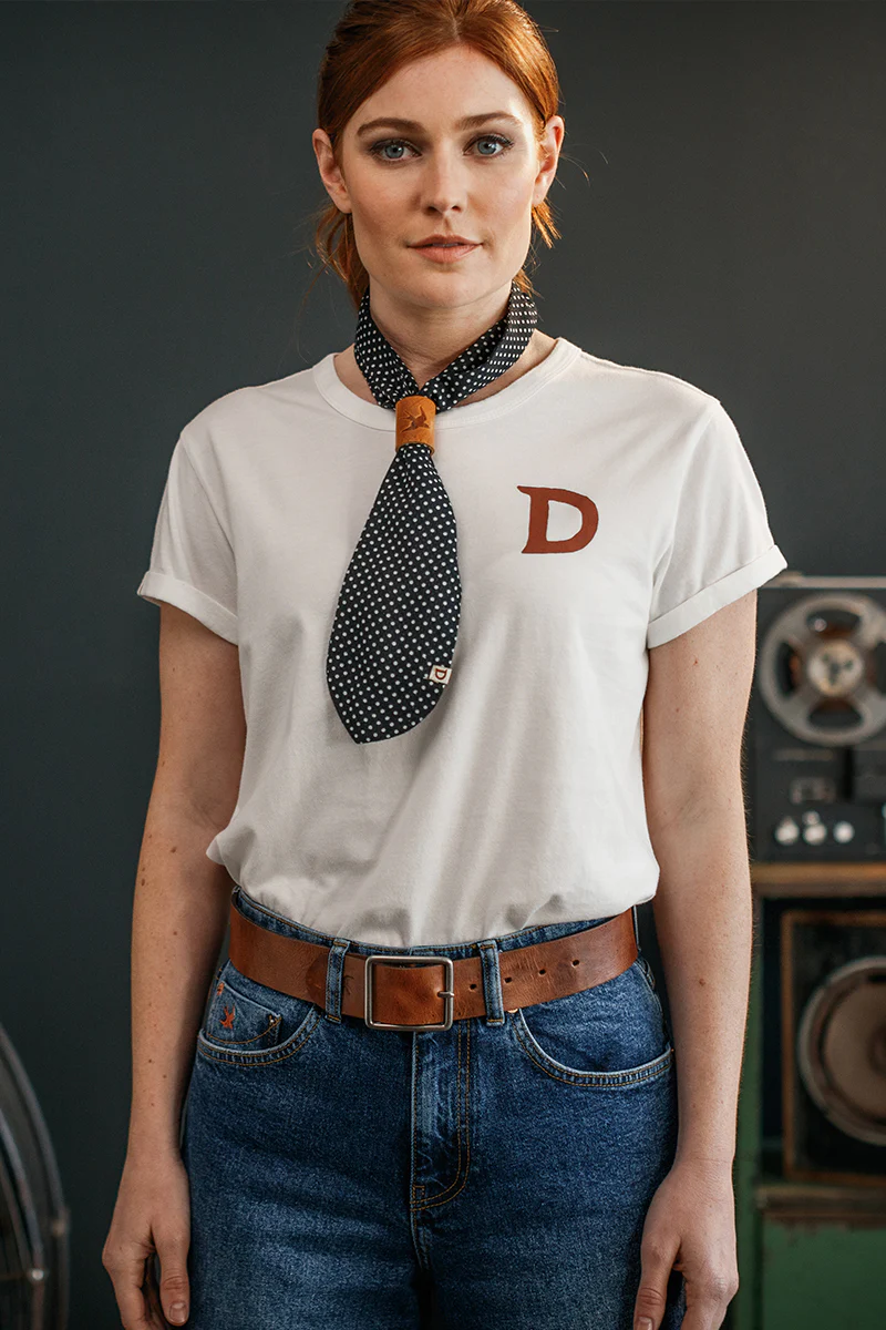 Damsons D Crew T-Shirt White - Image 5