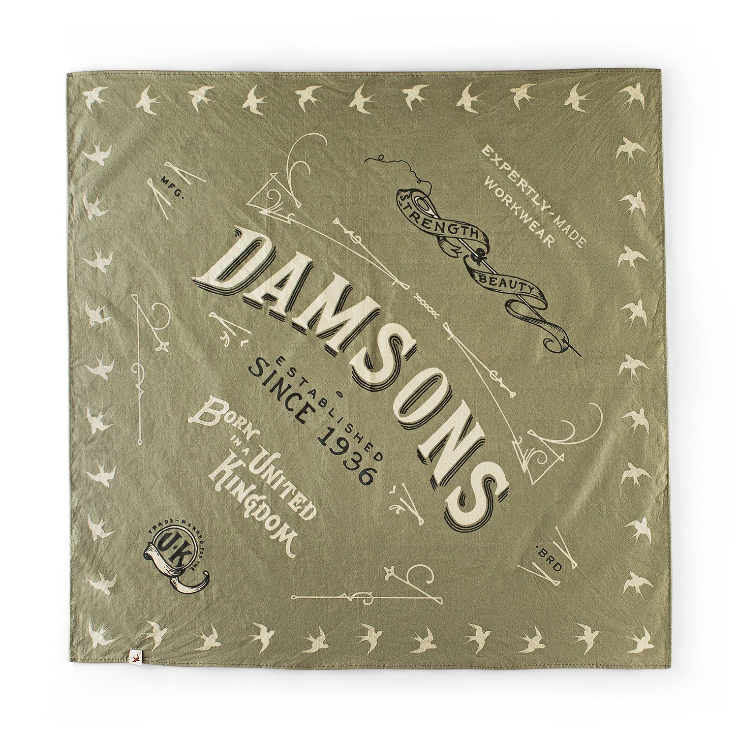 Damsons Bandana Green - Image 6