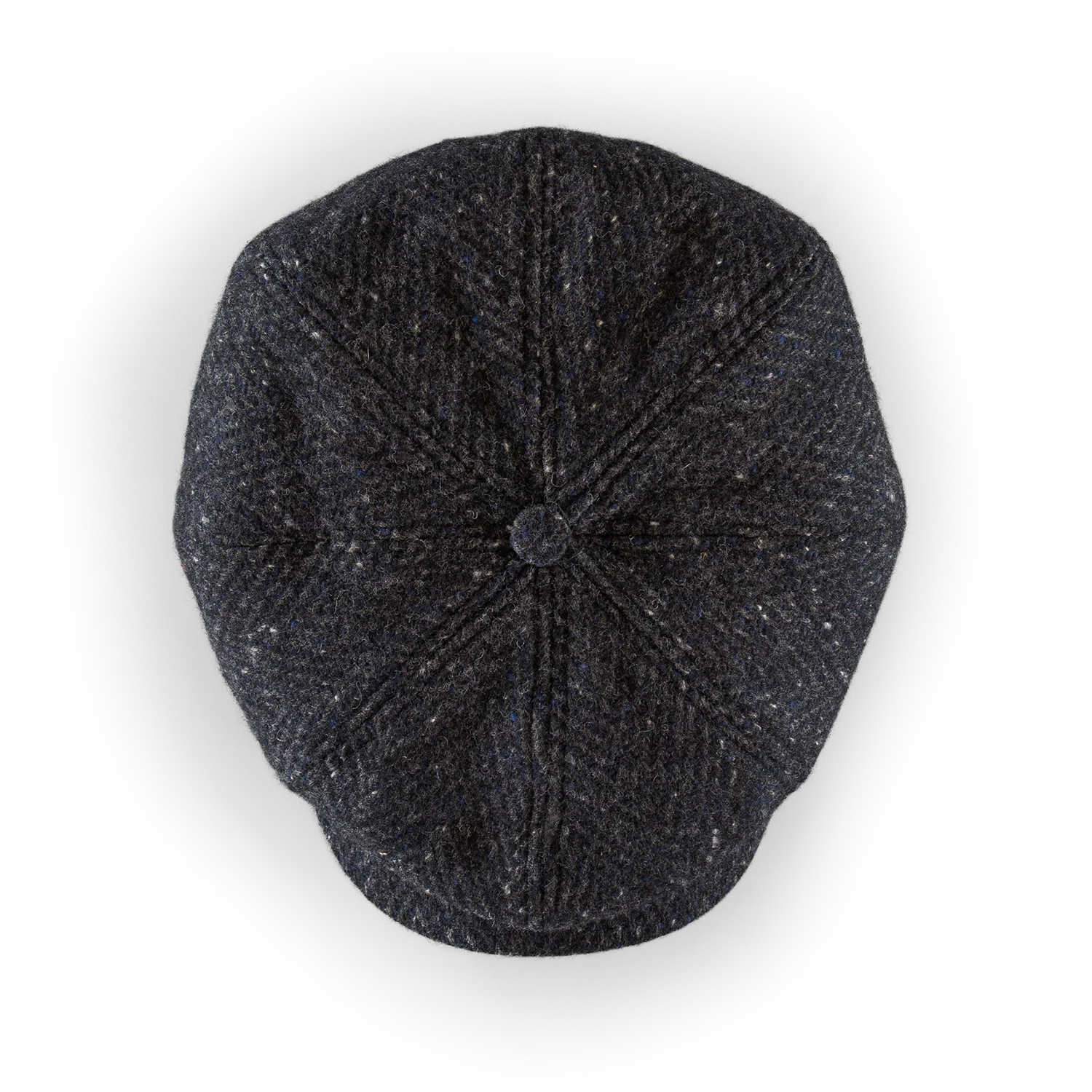Damsons Tweed Bakerball Cap Black - Image 7