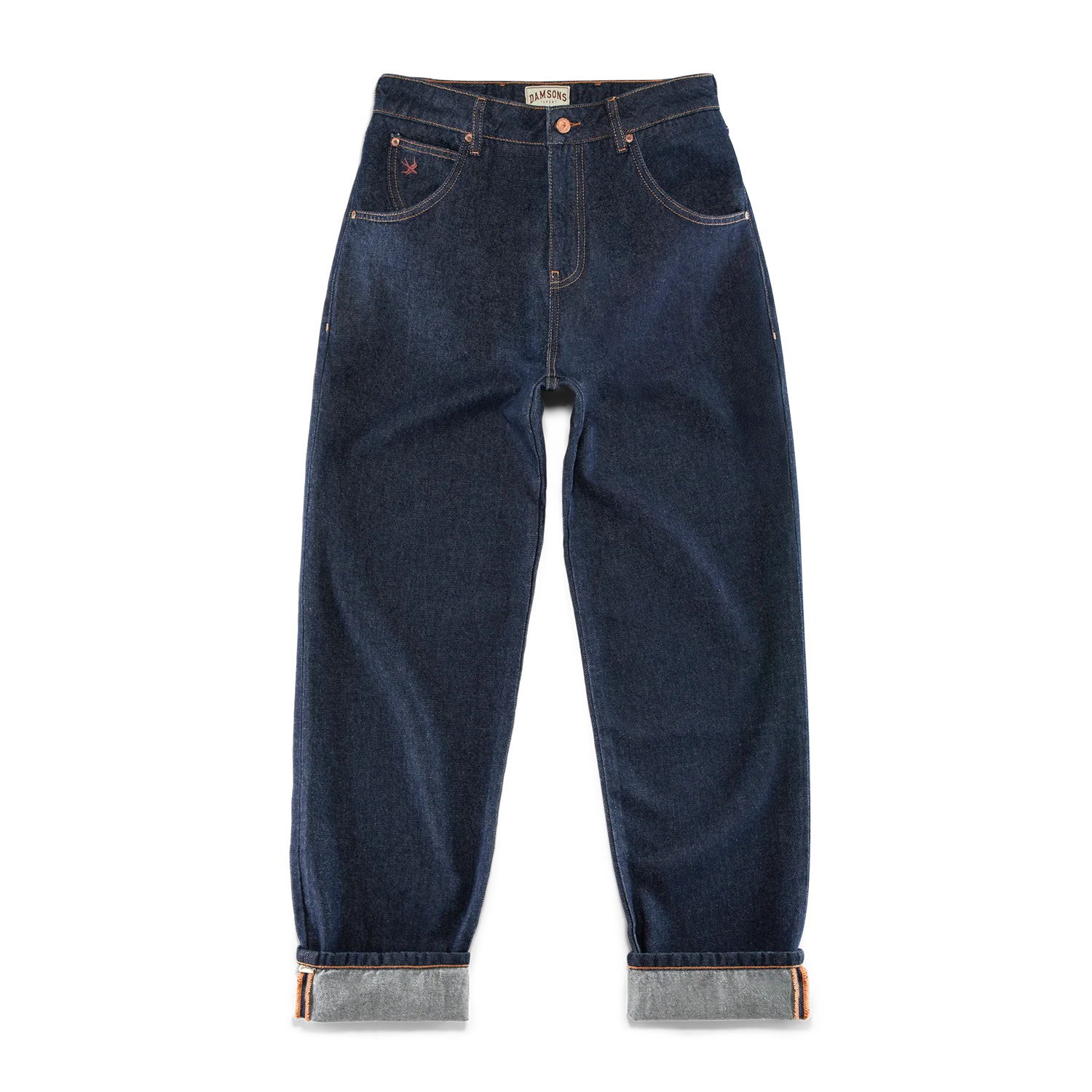 Damsons Brigitte High Waisted Jeans Indigo - Image 10