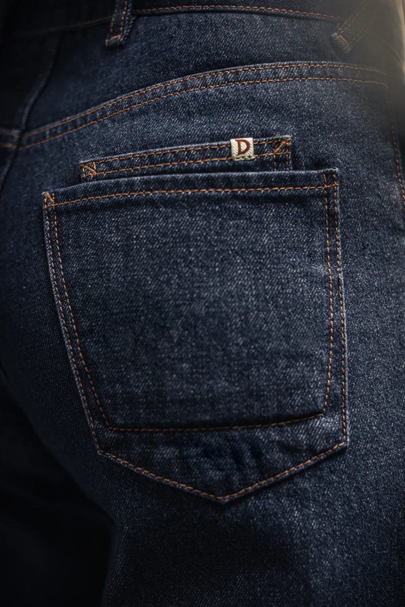 Damsons Brigitte High Waisted Jeans Indigo - Image 6
