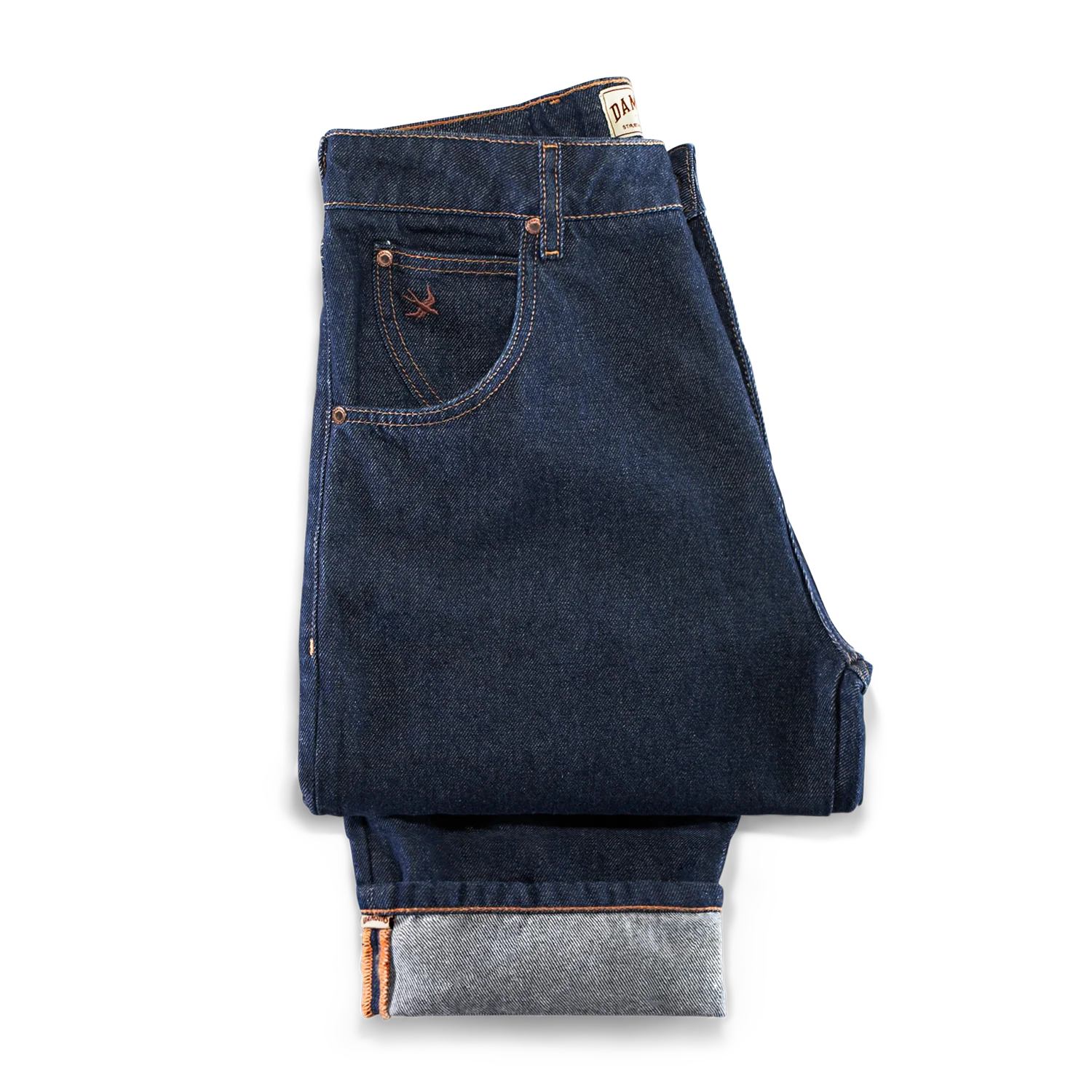 Damsons Brigitte High Waisted Jeans Indigo - Image 9