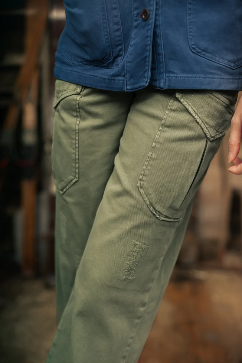 Damsons Combat Trousers Army Green - Image 4