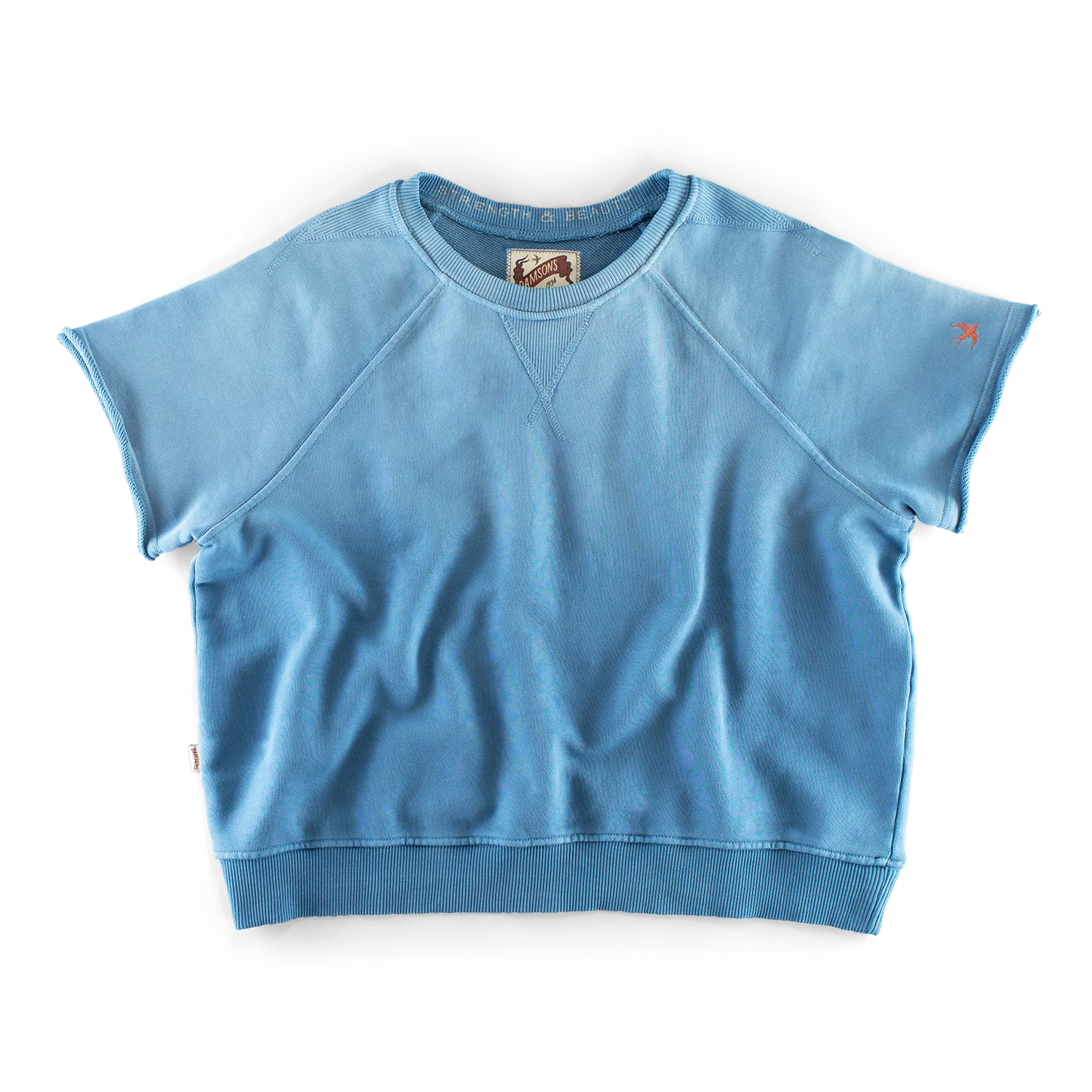 Damsons Cut Crew Sweatshirt Blue Ombrë - Image 12
