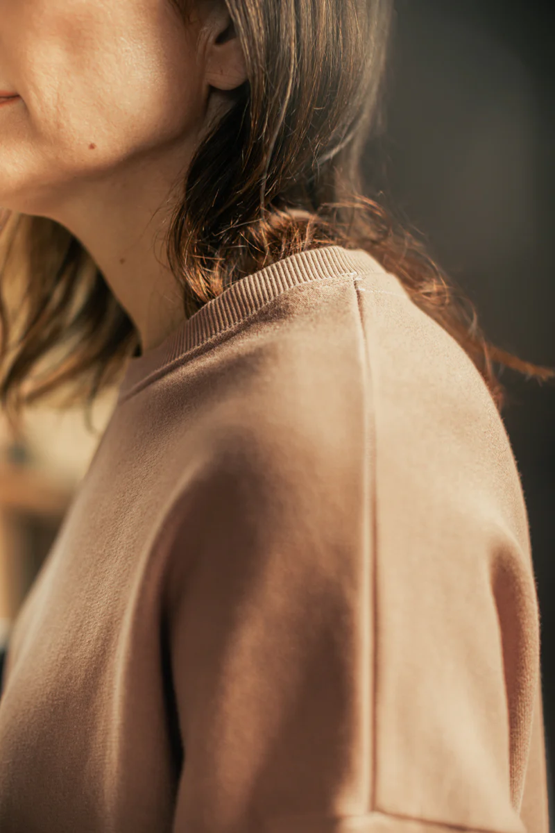 Damsons Earth Relaxed Crew Sweatshirt Brown - Image 4