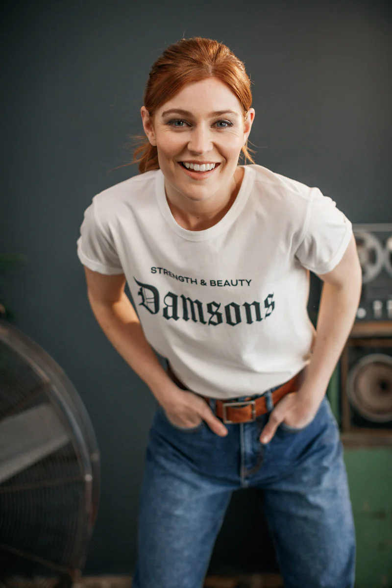 Damsons Herald T-Shirt White - Image 4