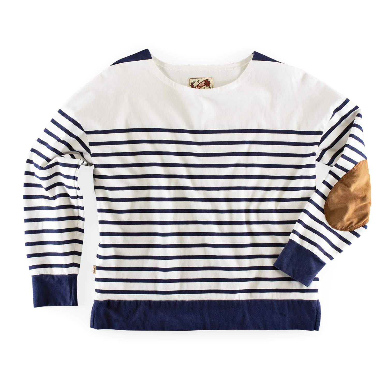 Damsons Jean Breton Top Navy - Image 7
