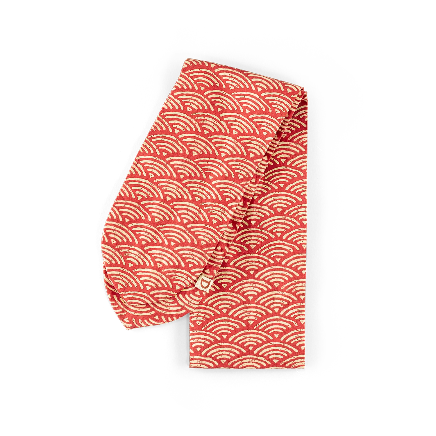 Damsons Landgirl Waves Headscarf Red - Image 9