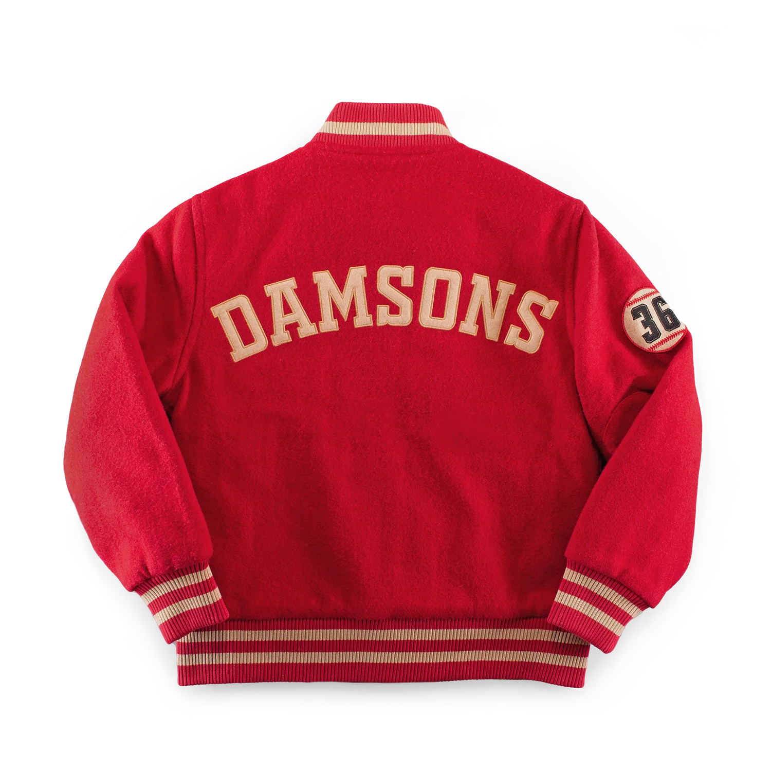 Damsons Nancy Baseball Jacket Vintage Red - Image 13