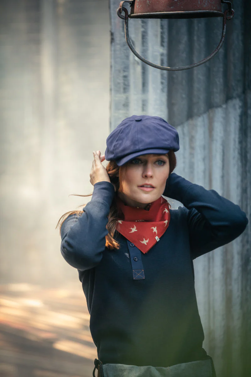 Damsons Twill Bakerball Cap Navy - Image 5