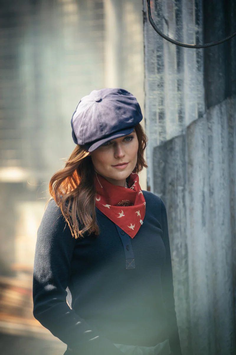 Damsons Twill Bakerball Cap Navy - Image 8