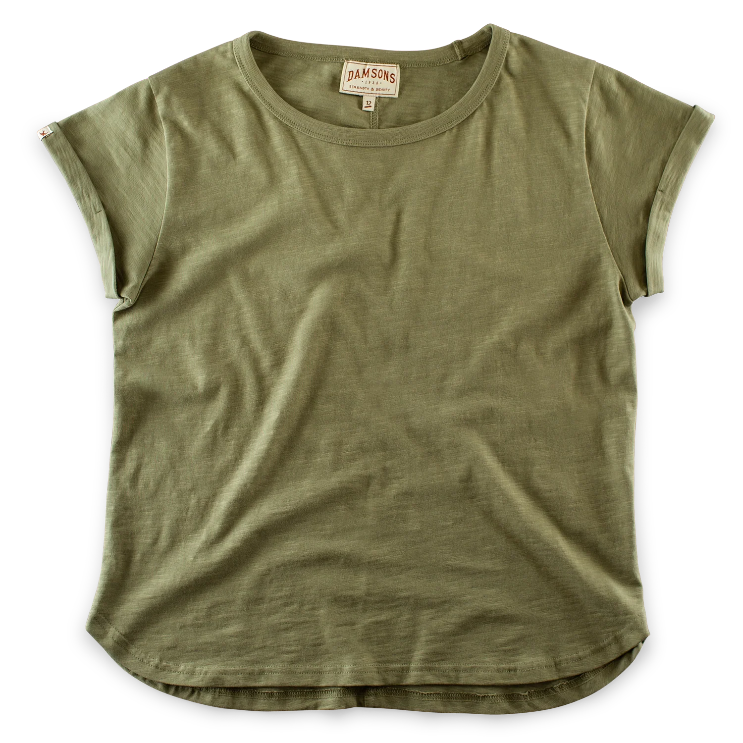 Damsons Rock T-Shirt Army Green - Image 9