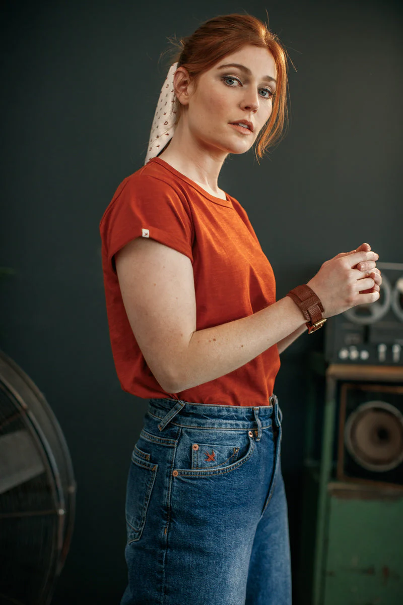 Damsons Swallow Scrunchie Headscarf Cream - Image 2
